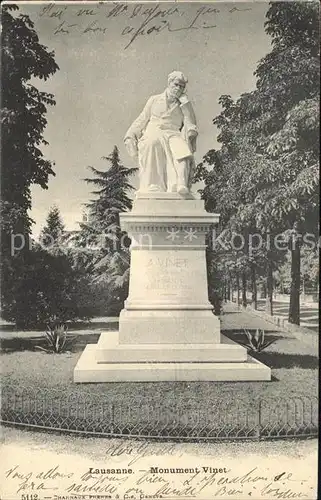 Lausanne VD Monument Vinet Kat. Lausanne