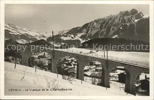 Leysin Viaduc et Chamossaire Kat. Leysin