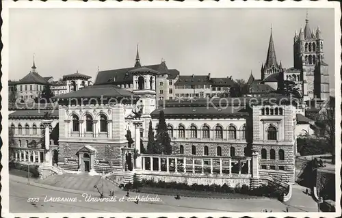 Lausanne VD Universite et Cathedrale Kat. Lausanne