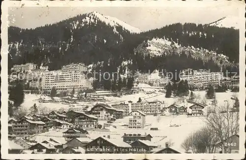 Leysin et les Hotels Kat. Leysin