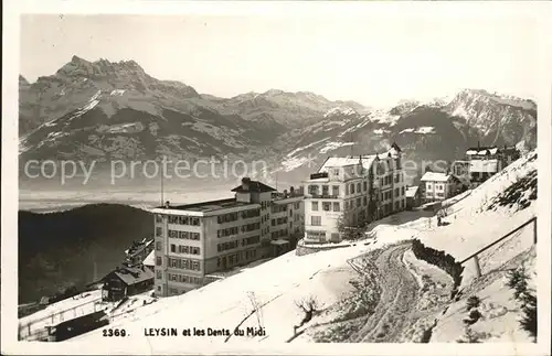 Leysin et les Dents du Midi Kat. Leysin