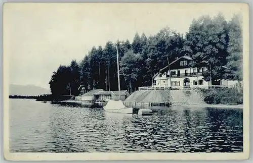 Baierbach Rosenheim Simssee See-Restaurant  ungelaufen ca. 1930 / Stephanskirchen /Rosenheim LKR