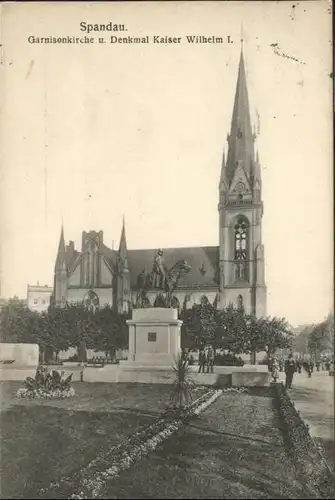 Spandau Garnison Kirche Denkmal Kaiser Wilhelm  / Berlin /Berlin Stadtkreis