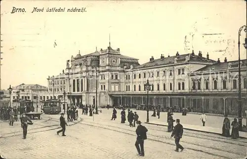 Brno Bruenn Nove ustredni nadrazi Bahnhof Kat. Brno