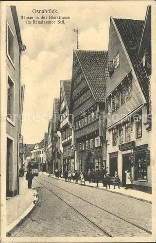 Osnabrueck Haeuser in der Bierstrasse im Renaissance Stil Kat. Osnabrueck