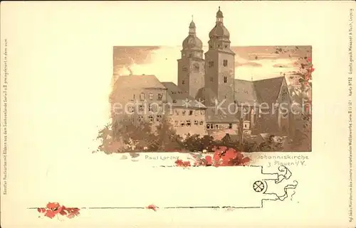 Plauen Vogtland Johanniskirche Kuenstler Paul Lorenz Kat. Plauen