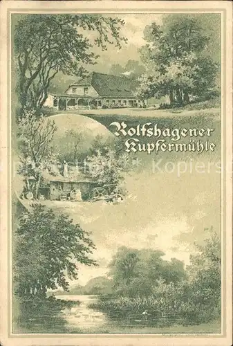 Rolfshagen Rolfshagener Kupfermuehle Kat. Auetal