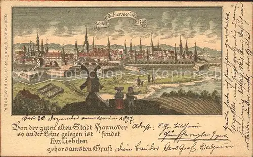 Hannover Staedtebild von 1750 Kat. Hannover