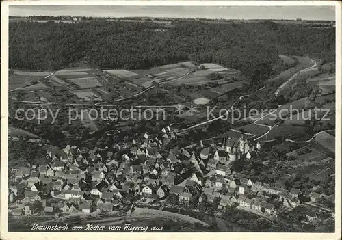 Braunsbach Wuerttemberg Fliegeraufnahme Kat. Braunsbach