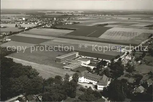 Suderburg Fliegeraufnahme Staatl Ingenieurakademie fuer Wasserwirtschaft Kat. Suderburg