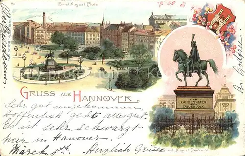 Hannover Ernst August Platz Denkmal Kat. Hannover