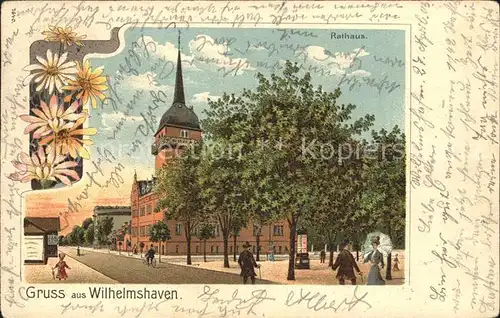 Wilhelmshaven Rathaus Blumen Kat. Wilhelmshaven