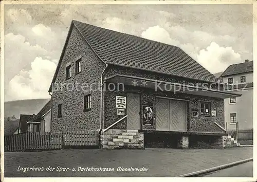 Gieselwerder Lagerhaus Spar und Darlehnskasse Kat. Oberweser