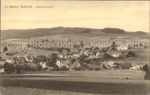 Hinterhermsdorf Panorama Kat. Sebnitz