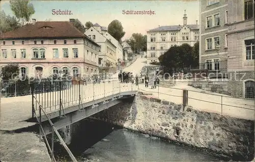 Sebnitz Schuetzenstrasse Bruecke Kat. Sebnitz