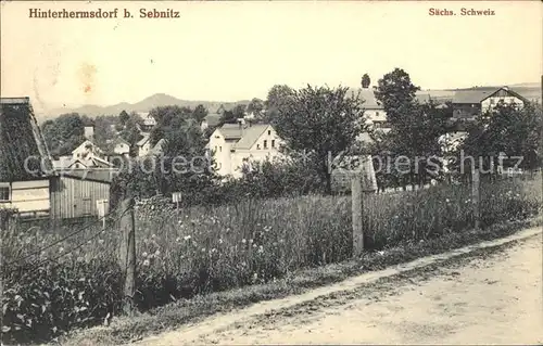 Hinterhermsdorf Teilansicht Kat. Sebnitz