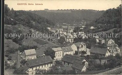 Krippen Bad Schandau Totalansicht Kat. Bad Schandau