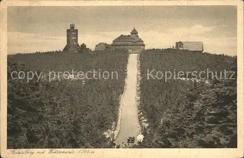 Fichtelberg Oberwiesenthal mit Wetterwarte Kat. Oberwiesenthal