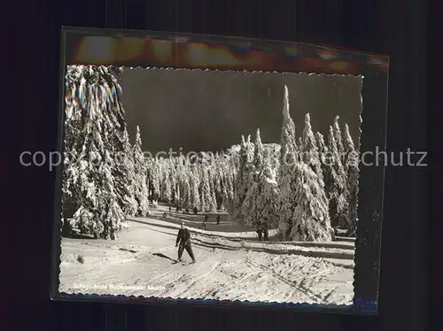 Viechtach Bayerischer Wald Winteridyll Skilanglaeufer Kat. Viechtach