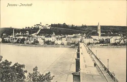 Passau Partie am Inn Bruecke Kat. Passau