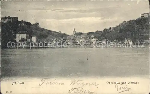 Passau Festung Oberhaus mit Ilzstadt Kat. Passau