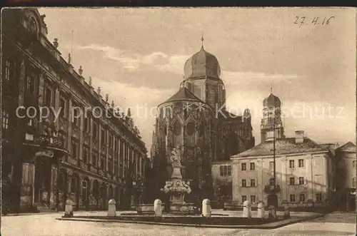 Passau Residenz Wittelsbacher Brunnen Domplatz Dom Kat. Passau