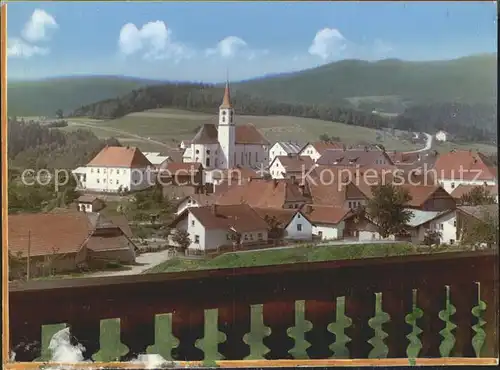 Bischofsmais Teilansicht Kirche Kat. Bischofsmais