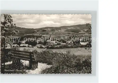 Viechtach Bayerischer Wald Panorama Ruhebank Kat. Viechtach