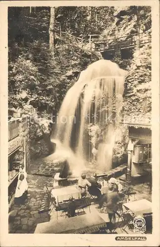 Rathen Saechsische Schweiz Amselfall Gartenrestaurant Kat. Rathen Sachsen