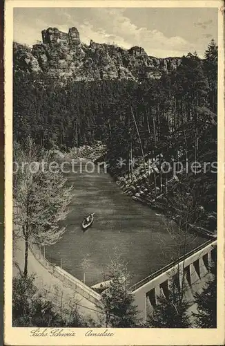 Rathen Saechsische Schweiz Amselsee Kat. Rathen Sachsen