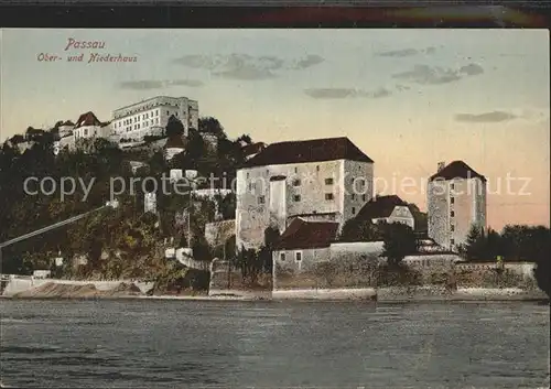 Passau Dreifluessestadt Donau Inn Ilz Ober  und Niederhaus Kat. Passau