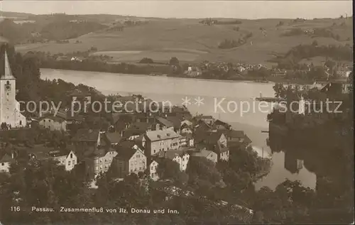 Passau Dreifluessestadt Donau Inn Ilz Kat. Passau