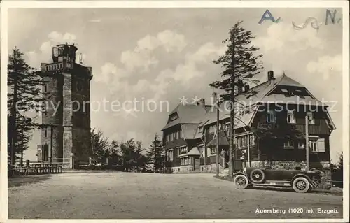 Auersberg Wildenthal Unterkunftshaus und Aussichtsturm Kat. Eibenstock