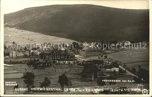 Oberwiesenthal Erzgebirge mit Keilberg Kat. Oberwiesenthal