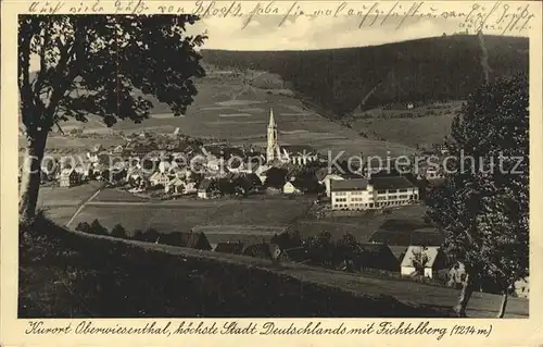 Oberwiesenthal Erzgebirge mit Fichtelberg Kat. Oberwiesenthal