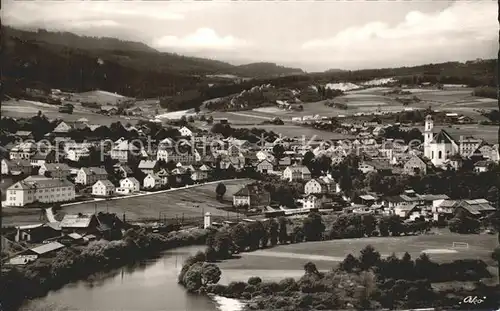 Viechtach Bayerischer Wald Panorama Neue Schule Kat. Viechtach