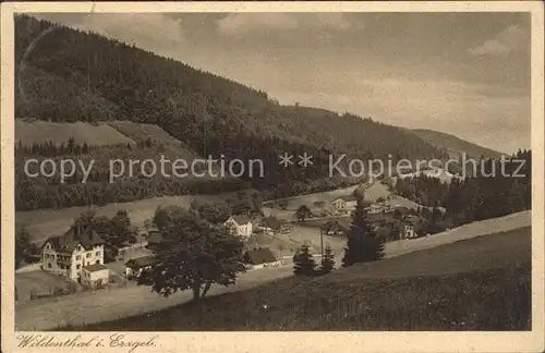 Wildenthal Eibenstock Teilansicht mit Hotel zur Post