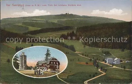 Auersberg Wildenthal Unterkunftshaus und Aussichtsturm Kat. Eibenstock