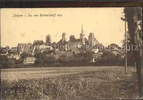 Stolpen Kirche und Schloss Kat. Stolpen