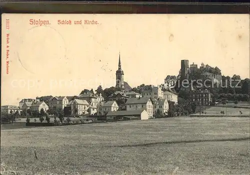 Stolpen Schloss und Kirche Kat. Stolpen