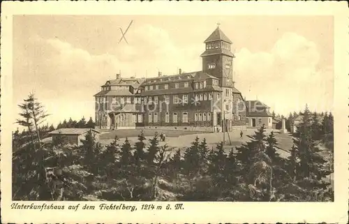 Oberwiesenthal Erzgebirge Unterkunftshaus auf dem Fichtelberg Kat. Oberwiesenthal