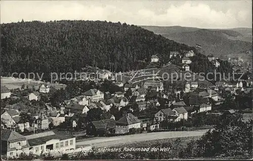 Oberschlema Erzgebirge Radiumbad Teilansicht Kat. Bad Schlema