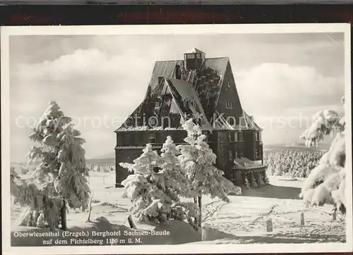 Oberwiesenthal Erzgebirge Berghotel Sachsen Baude Fichtelberg Winterimpressionen Kat. Oberwiesenthal