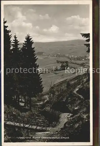 Oberwiesenthal Erzgebirge Schoenjungferngrund Kurort Kat. Oberwiesenthal