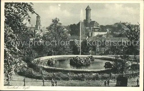 Auerbach Vogtland Partie im Stadtpark Kat. Auerbach