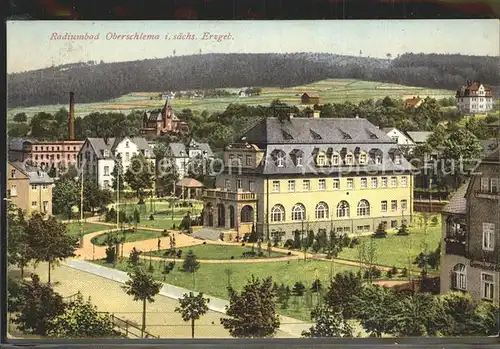 Oberschlema Erzgebirge Kurhaus Radium Bahnpost Kat. Bad Schlema