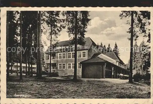 Carolagruen Heilstaette Kat. Schoenheide Erzgebirge