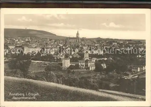 Annaberg Buchholz Erzgebirge Gesamtansicht Kat. Annaberg