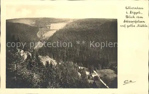 Olbernhau Erzgebirge Gelbe Muehle Kat. Olbernhau