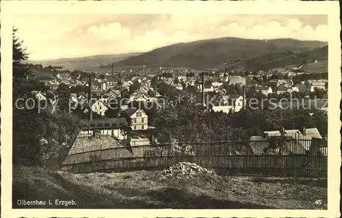 Olbernhau Erzgebirge Stadtansicht Kat. Olbernhau